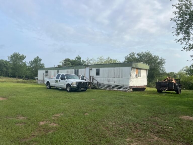 Tree King truck and equipment on a rural property
